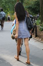 FAMKE JANSSEN Out and About in New York 09/10/2016