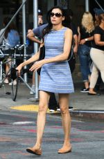 FAMKE JANSSEN Out and About in New York 09/10/2016