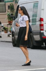 FAMKE JANSSEN Out for Shopping in New York 09/01/2016