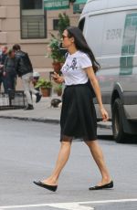 FAMKE JANSSEN Out for Shopping in New York 09/01/2016