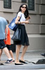 FAMKE JANSSEN Out for Shopping in New York 09/01/2016