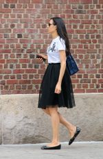 FAMKE JANSSEN Out for Shopping in New York 09/01/2016
