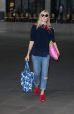 FEARNE COTTON Arrives at BBC Radio 2 Studios in London 09/10/2016