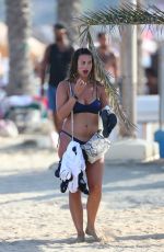 FERNE MCCANN in Bikini on the Beach in Ibiza 08/31/2016