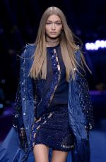 GIGI HADID at Versace Fashion Show in Milan 09/23/2016