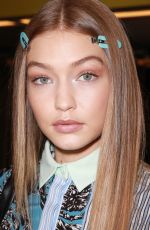 GIGI HADID at Versace Fashion Show in Milan 09/23/2016