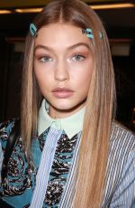 GIGI HADID at Versace Fashion Show in Milan 09/23/2016