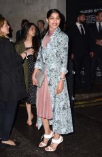 FREIDA PINTO at Burberry Fashion Show at London Fashion Week 09/19/2016