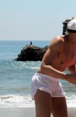 FRENCHY MORGAN in BIkini at Malibu Beach 09/21/2016