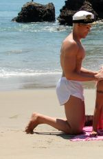 FRENCHY MORGAN in BIkini at Malibu Beach 09/21/2016