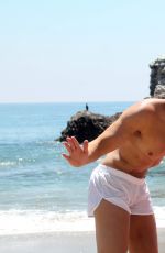 FRENCHY MORGAN in BIkini at Malibu Beach 09/21/2016