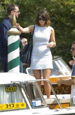 GEMMA ARTERON Leaves Excelsior Hotel in Venice 09/07/2016