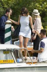 GEMMA ARTERON Leaves Excelsior Hotel in Venice 09/07/2016