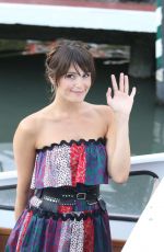 GEMMA ARTERTON at a Water Taxi in Venice 08/30/2016