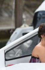 GEMMA ARTERTON at a Water Taxi in Venice 08/30/2016