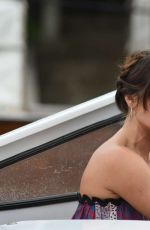 GEMMA ARTERTON Boarding a Private Water Taxi in Venice 08/30/2016