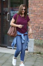 GEMMA ATKINSON Leaves Key 103 Radio in Manchester 09/14/2016