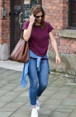 GEMMA ATKINSON Leaves Key 103 Radio in Manchester 09/14/2016