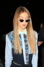 GIGI and BELLA HADIDI Out for Dinner in Milan 09/23/2016