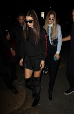 GIGI and BELLA HADIDI Out for Dinner in Milan 09/23/2016