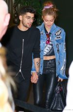 GIGI HADID and Zayn Malik at JFK Airport in New York 09/15/2016