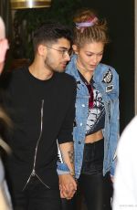 GIGI HADID and Zayn Malik at JFK Airport in New York 09/15/2016