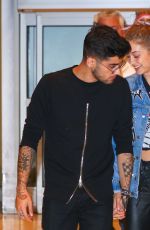 GIGI HADID and Zayn Malik at JFK Airport in New York 09/15/2016