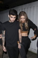 GIGI HADID and Zayn Malik Leaves Versus Versace Fashion Show in London 09/17/2016