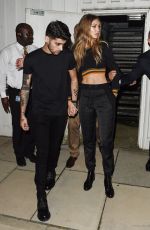 GIGI HADID and Zayn Malik Leaves Versus Versace Fashion Show in London 09/17/2016