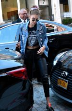 GIGI HADID Arrives at Her Apartment in New York 09/15/2016