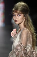 GIGI HADID at Anna Sui Fashion Show at New York Fashion Week 09/14/2016