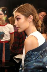 GIGI HADID at Anna Sui Fashion Show at New York Fashion Week 09/14/2016