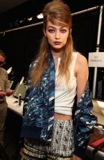 GIGI HADID at Anna Sui Fashion Show at New York Fashion Week 09/14/2016