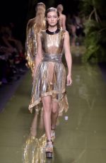 GIGI HADID at Balmain Fashion Show at Paris Fashion Week 09/29/2016