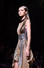GIGI HADID at Balmain Fashion Show at Paris Fashion Week 09/29/2016