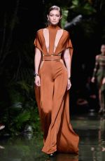 GIGI HADID at Balmain Fashion Show at Paris Fashion Week 09/29/2016