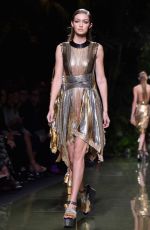 GIGI HADID at Balmain Fashion Show at Paris Fashion Week 09/29/2016