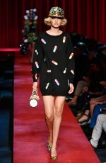 GIGI HADID at Moschino Fashion Show at Milan Fashion Week 09/22/2016