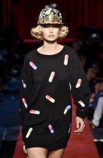 GIGI HADID at Moschino Fashion Show at Milan Fashion Week 09/22/2016