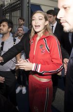 GIGI HADID at Tommy x Gigi Collection Launch in Milan 09/24/2016
