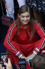 GIGI HADID at Tommy x Gigi Collection Launch in Milan 09/24/2016
