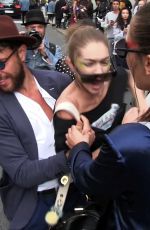 GIGI HADID Attacked by a Crazy Fan Vitalii Sediuk in Milan 09/22/2016