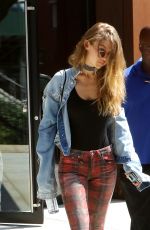 GIGI HADID Heading to a Fitting in New Tork 09/08/2016