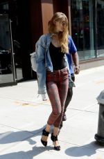 GIGI HADID Heading to a Fitting in New Tork 09/08/2016