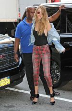 GIGI HADID Heading to a Fitting in New Tork 09/08/2016