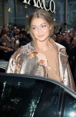 GIGI HADID Heading to Max Mara Store in Milan 09/21/2016