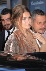 GIGI HADID Heading to Max Mara Store in Milan 09/21/2016