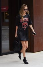 GIGI HADID Leaves Her Apartment in New York 09/06/2016