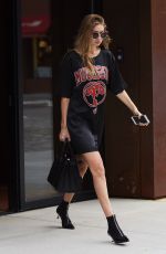 GIGI HADID Leaves Her Apartment in New York 09/06/2016
