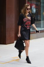 GIGI HADID Leaves Her Apartment in New York 09/06/2016